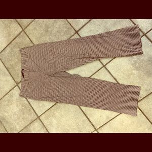 Women’s black and white slacks